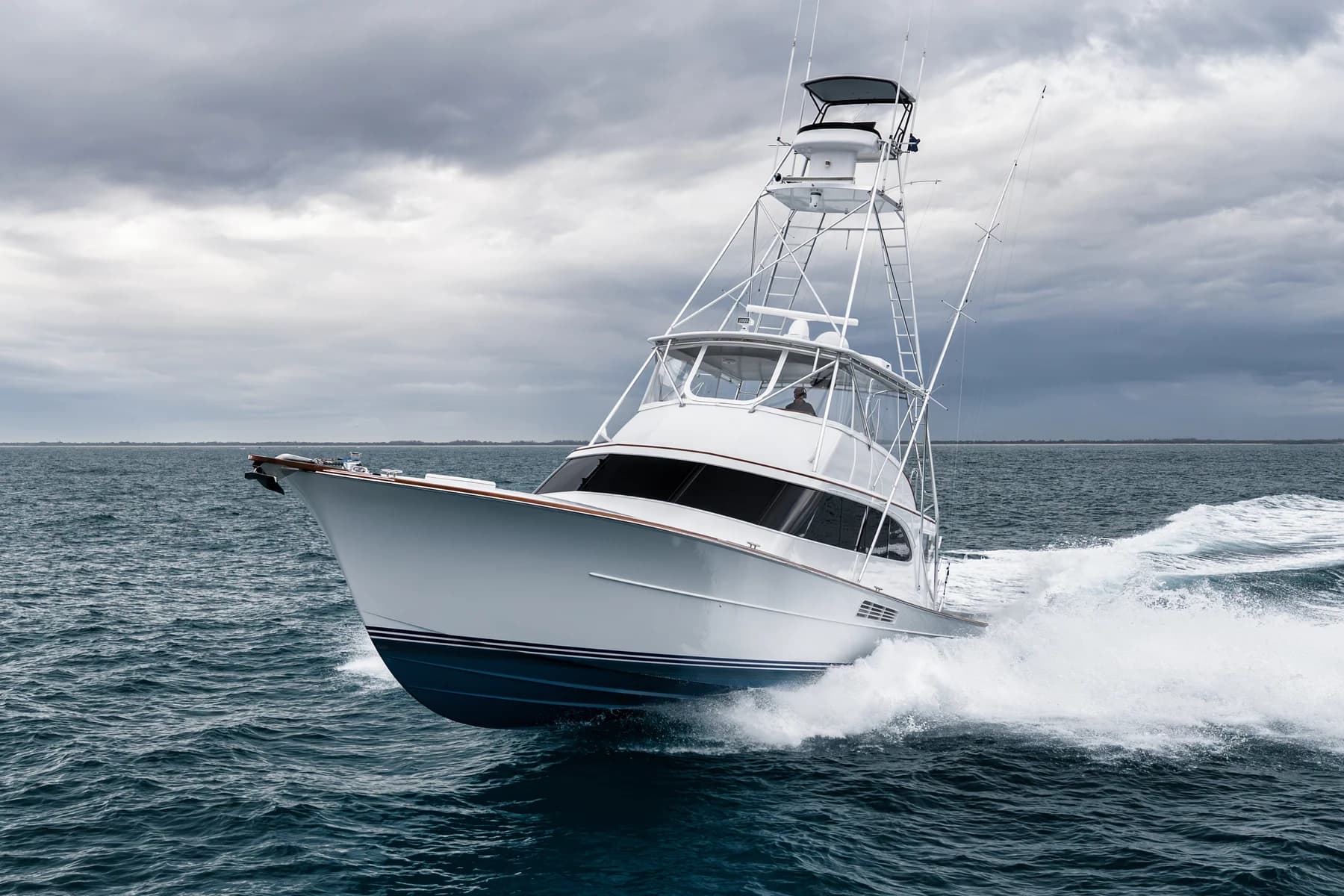 Sportfish underway during a boat photography shoot in Stuart, Florida
