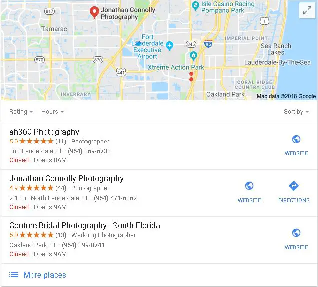 Google Map Pack ah360 Photography