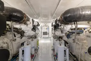 Merritt Sport Fishing Boat Engine Room