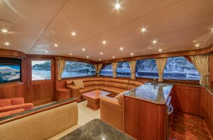 Merritt Sport Fishing Boat Salon kitchen
