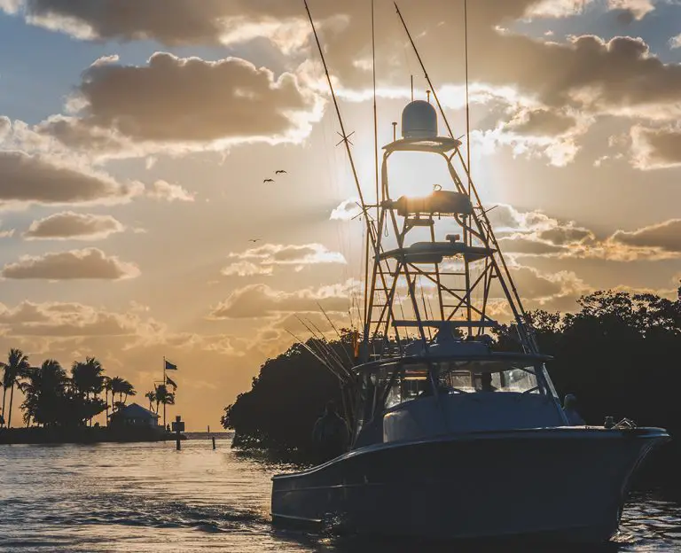 Fishing Boat At Sunrise