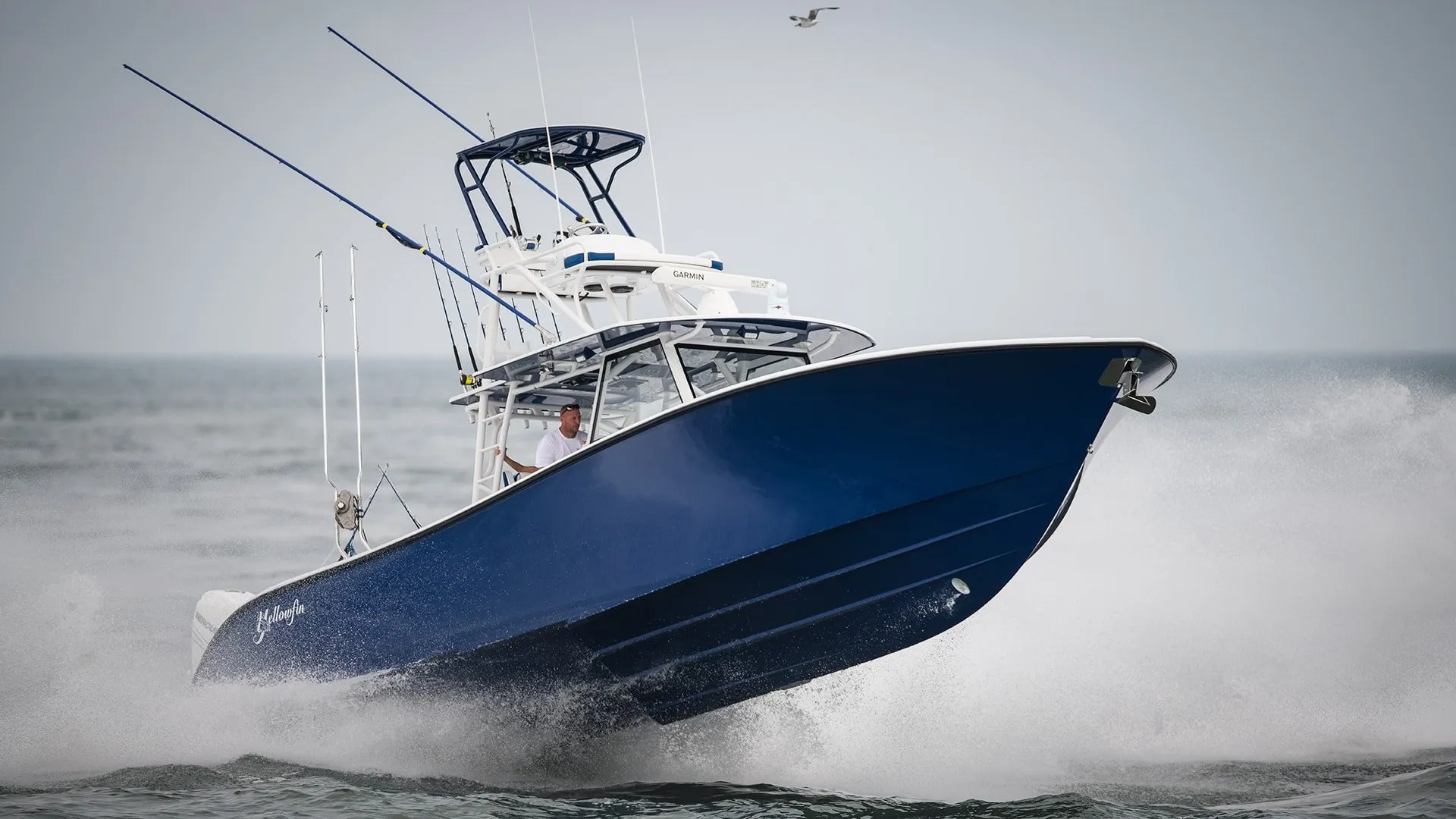 Yellowfin Center Console In The Air
