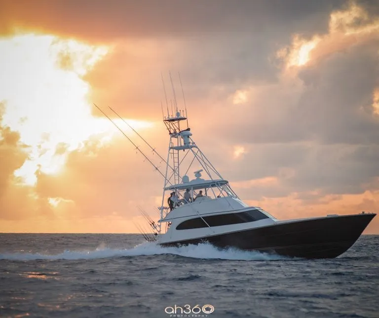 Sport Fishing Yacht During Florida Fishing Tournaments